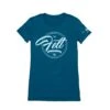 Felt Bicycles Script Deep Teal T-Shirt | Women's