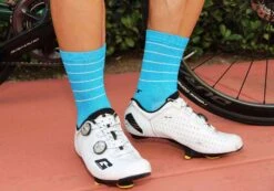 Felt Bicycles Felt 6" Socks - Hi-Vis Blue -Felt Bicycles blue sock 3