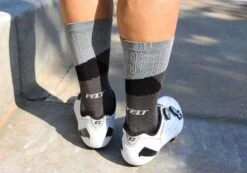 Felt Bicycles Felt 6" Socks - Black -Felt Bicycles grey sock 3